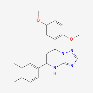 7-(2,5-Dimethoxyphenyl)-5-(3,4-dimethylphenyl)-4,7-dihydro[1,2,4]triazolo[1,5-a]pyrimidine