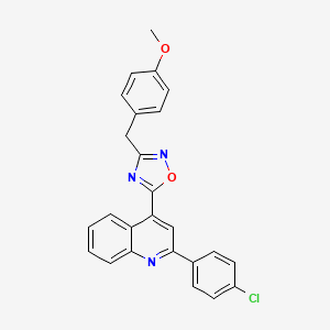 2-(4-Chlorophenyl)-4-[3-(4-methoxybenzyl)-1,2,4-oxadiazol-5-yl]quinoline