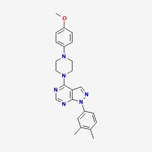 1-(3,4-dimethylphenyl)-4-[4-(4-methoxyphenyl)piperazin-1-yl]-1H-pyrazolo[3,4-d]pyrimidine