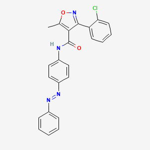 4-Isoxazolecarboxamide, 3-(2-chlorophenyl)-5-methyl-N-[4-(2-phenyldiazenyl)phenyl]-