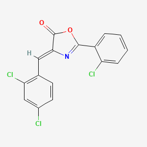 (4Z)-2-(2-chlorophenyl)-4-(2,4-dichlorobenzylidene)-1,3-oxazol-5(4H)-one