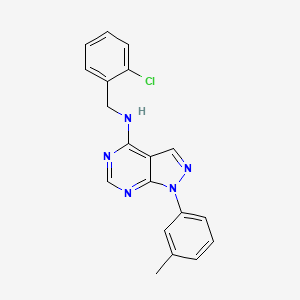 N-[(2-chlorophenyl)methyl]-1-(3-methylphenyl)pyrazolo[3,4-d]pyrimidin-4-amine