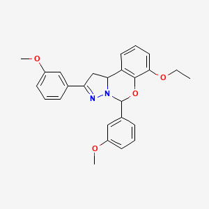 7-Ethoxy-2,5-bis(3-methoxyphenyl)-1,10b-dihydropyrazolo[1,5-c][1,3]benzoxazine