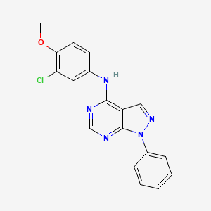 N-(3-chloro-4-methoxyphenyl)-1-phenyl-1H-pyrazolo[3,4-d]pyrimidin-4-amine