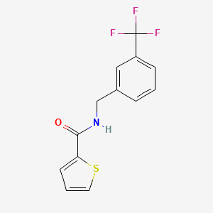 molecular formula C13H10F3NOS B11216505 N-{[3-(trifluoromethyl)phenyl]methyl}thiophene-2-carboxamide 