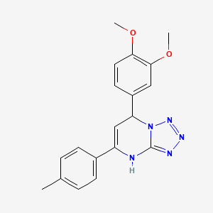 7-(3,4-Dimethoxyphenyl)-5-(4-methylphenyl)-4,7-dihydrotetrazolo[1,5-a]pyrimidine