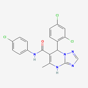 N-(4-chlorophenyl)-7-(2,4-dichlorophenyl)-5-methyl-4,7-dihydro[1,2,4]triazolo[1,5-a]pyrimidine-6-carboxamide