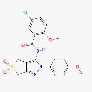 5-chloro-2-methoxy-N-(2-(4-methoxyphenyl)-5,5-dioxido-4,6-dihydro-2H-thieno[3,4-c]pyrazol-3-yl)benzamide