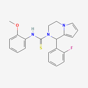 1-(2-fluorophenyl)-N-(2-methoxyphenyl)-3,4-dihydropyrrolo[1,2-a]pyrazine-2(1H)-carbothioamide