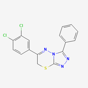 6-(3,4-dichlorophenyl)-3-phenyl-7H-[1,2,4]triazolo[3,4-b][1,3,4]thiadiazine