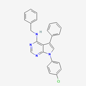 N-benzyl-7-(4-chlorophenyl)-5-phenyl-7H-pyrrolo[2,3-d]pyrimidin-4-amine