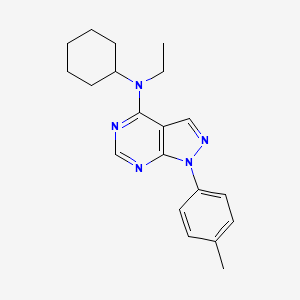 N-cyclohexyl-N-ethyl-1-(4-methylphenyl)-1H-pyrazolo[3,4-d]pyrimidin-4-amine