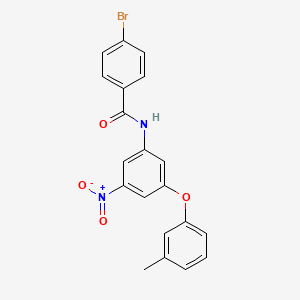 4-bromo-N-[3-(3-methylphenoxy)-5-nitrophenyl]benzamide