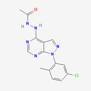 N'-[1-(5-chloro-2-methylphenyl)-1H-pyrazolo[3,4-d]pyrimidin-4-yl]acetohydrazide