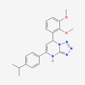 7-(2,3-Dimethoxyphenyl)-5-[4-(propan-2-yl)phenyl]-4,7-dihydrotetrazolo[1,5-a]pyrimidine