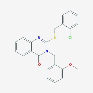 2-[(2-chlorobenzyl)sulfanyl]-3-(2-methoxybenzyl)quinazolin-4(3H)-one