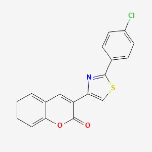 2H-1-Benzopyran-2-one, 3-[2-(4-chlorophenyl)-4-thiazolyl]-