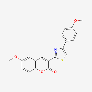 6-methoxy-3-[4-(4-methoxyphenyl)-1,3-thiazol-2-yl]-2H-chromen-2-one