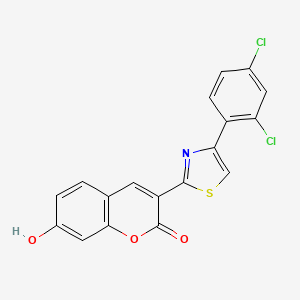 3-[4-(2,4-dichlorophenyl)-1,3-thiazol-2-yl]-7-hydroxy-2H-chromen-2-one