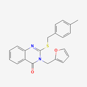 3-Furan-2-ylmethyl-2-(4-methyl-benzylsulfanyl)-3H-quinazolin-4-one