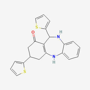 3,11-DI(2-Thienyl)-2,3,4,5,10,11-hexahydro-1H-dibenzo[B,E][1,4]diazepin-1-one