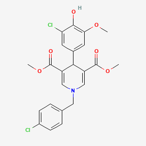 Dimethyl 1-(4-chlorobenzyl)-4-(3-chloro-4-hydroxy-5-methoxyphenyl)-1,4-dihydropyridine-3,5-dicarboxylate