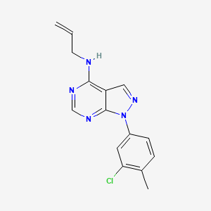 1-(3-chloro-4-methylphenyl)-N-(prop-2-en-1-yl)-1H-pyrazolo[3,4-d]pyrimidin-4-amine