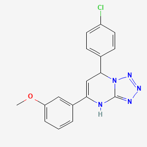 7-(4-Chlorophenyl)-5-(3-methoxyphenyl)-3,7-dihydrotetrazolo[1,5-a]pyrimidine