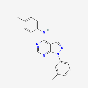 N-(3,4-dimethylphenyl)-1-(3-methylphenyl)-1H-pyrazolo[3,4-d]pyrimidin-4-amine