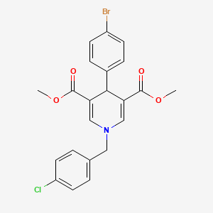 Dimethyl 4-(4-bromophenyl)-1-(4-chlorobenzyl)-1,4-dihydropyridine-3,5-dicarboxylate