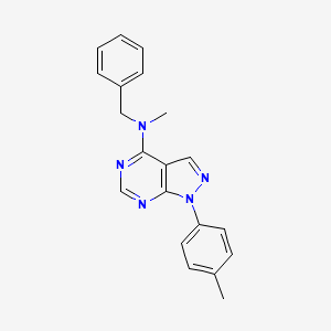 molecular formula C20H19N5 B11217375 N-benzyl-N-methyl-1-(4-methylphenyl)-1H-pyrazolo[3,4-d]pyrimidin-4-amine 