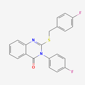 2-[(4-fluorobenzyl)sulfanyl]-3-(4-fluorophenyl)quinazolin-4(3H)-one