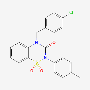 4-(4-chlorobenzyl)-2-(4-methylphenyl)-2H-1,2,4-benzothiadiazin-3(4H)-one 1,1-dioxide