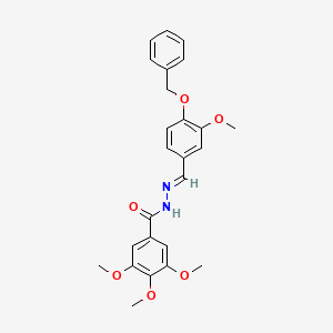 N'-{(E)-[4-(benzyloxy)-3-methoxyphenyl]methylidene}-3,4,5-trimethoxybenzohydrazide