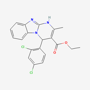 Ethyl 4-(2,4-dichlorophenyl)-2-methyl-1,4-dihydropyrimido[1,2-a]benzimidazole-3-carboxylate