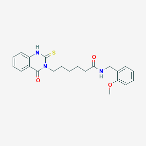 N-(2-methoxybenzyl)-6-(4-oxo-2-thioxo-1,2-dihydroquinazolin-3(4H)-yl)hexanamide