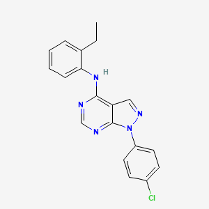 1-(4-chlorophenyl)-N-(2-ethylphenyl)-1H-pyrazolo[3,4-d]pyrimidin-4-amine