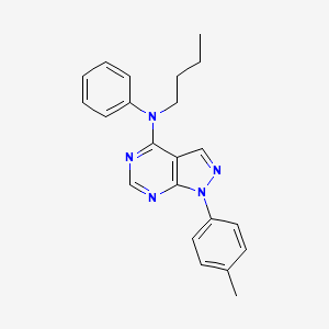 N-butyl-1-(4-methylphenyl)-N-phenyl-1H-pyrazolo[3,4-d]pyrimidin-4-amine