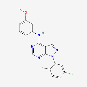 1-(5-chloro-2-methylphenyl)-N-(3-methoxyphenyl)-1H-pyrazolo[3,4-d]pyrimidin-4-amine