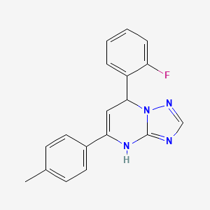 7-(2-Fluorophenyl)-5-(4-methylphenyl)-4,7-dihydro[1,2,4]triazolo[1,5-a]pyrimidine