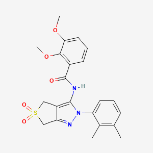 N-[2-(2,3-dimethylphenyl)-5,5-dioxido-2,6-dihydro-4H-thieno[3,4-c]pyrazol-3-yl]-2,3-dimethoxybenzamide