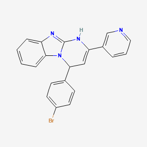 4-(4-Bromophenyl)-2-(pyridin-3-yl)-1,4-dihydropyrimido[1,2-a]benzimidazole