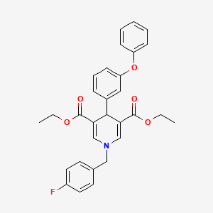 Diethyl 1-(4-fluorobenzyl)-4-(3-phenoxyphenyl)-1,4-dihydropyridine-3,5-dicarboxylate