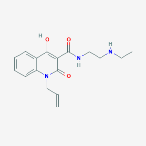 N-[2-(ethylamino)ethyl]-4-hydroxy-2-oxo-1-(prop-2-en-1-yl)-1,2-dihydroquinoline-3-carboxamide