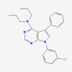 7-(3-chlorophenyl)-5-phenyl-N,N-dipropyl-7H-pyrrolo[2,3-d]pyrimidin-4-amine