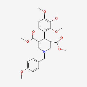 Dimethyl 1-(4-methoxybenzyl)-4-(2,3,4-trimethoxyphenyl)-1,4-dihydropyridine-3,5-dicarboxylate