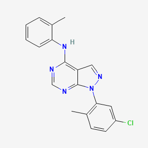 1-(5-chloro-2-methylphenyl)-N-(2-methylphenyl)-1H-pyrazolo[3,4-d]pyrimidin-4-amine