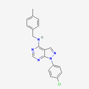 1-(4-chlorophenyl)-N-[(4-methylphenyl)methyl]-1H-pyrazolo[3,4-d]pyrimidin-4-amine