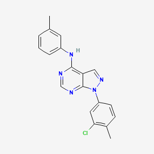 molecular formula C19H16ClN5 B11218017 1-(3-chloro-4-methylphenyl)-N-(3-methylphenyl)-1H-pyrazolo[3,4-d]pyrimidin-4-amine 