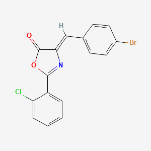 (4Z)-4-(4-bromobenzylidene)-2-(2-chlorophenyl)-1,3-oxazol-5(4H)-one